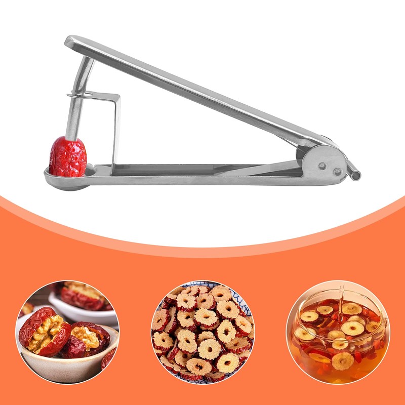 YEJAHY Pack of 2 Cherry Pitters, Stainless Steel Corer, Cherry