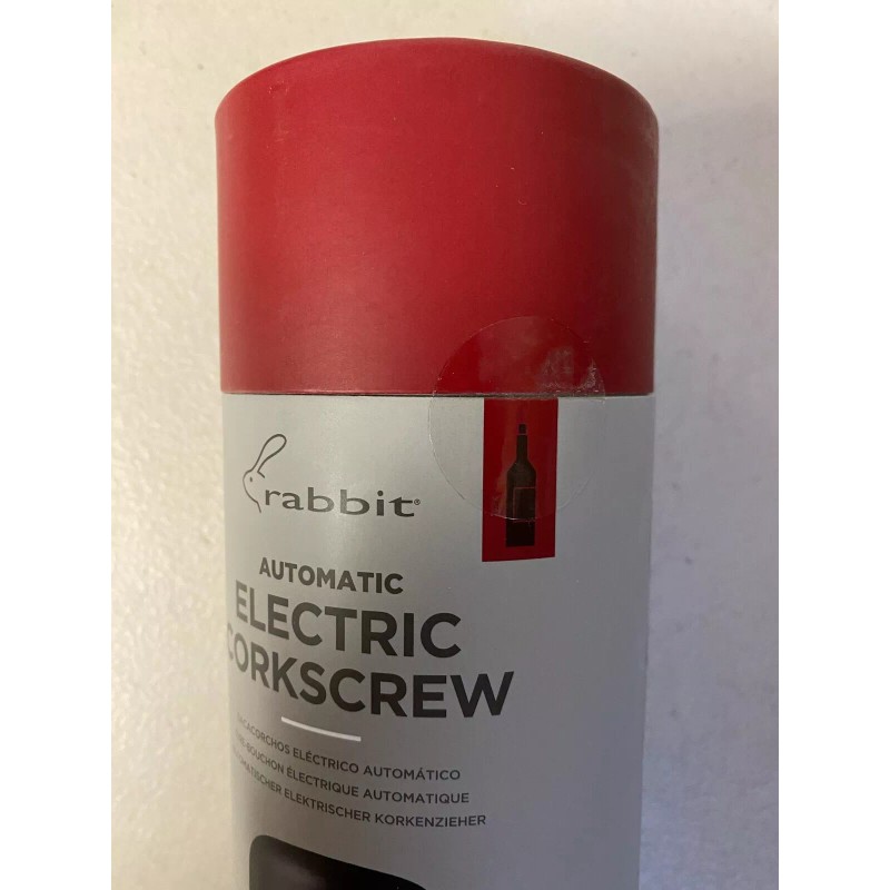 Rabbit W6316N Automatic Electric Corkscrew - Silver