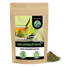 Mulberry Leaf Tea (125 g), Cut, Gently Dried, 100% Pure and Natural for Preparing Tea, Mulberry Leaf Tea, Herbal Tea