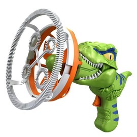 Pistola de burbujas, ametralladora de burbujas de dinosaurio para niños, blaster de burbujas, burbujas con solución de burbujas de 250 ml para niños y