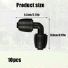 Menibeuty Gardena Irrigation System Connectors, 90° Degree Bend, Angle Connector,