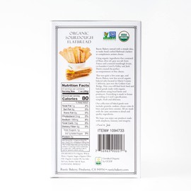 Rustic Bakery Handmade Sourdough Flatbread - Olive Oil & Sel Gris - Sea Salt Charcuterie Crackers - Artisan Crackers for Cheese Platter or Snacking - Made in California - Pack of 4-6 Oz Trays