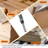 sourcing map Pattern Flush Trim Router Bit 1/4" Shank 4/5"