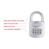 ABUS 160/50 B 160 All Weather Chrome 4 Dial Combination