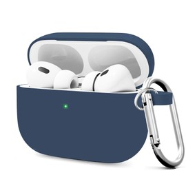 Woyinger for AirPods Pro 2 Case Cover，Compatible with AirPods Pro 2nd/1st Generation Case Cover, for AirPods Pro 2 Case Accessories with Keychain（Noon Blue）