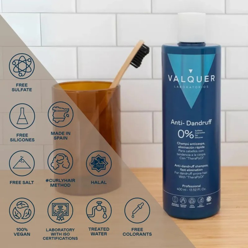 Shampoo Anticaspa - 0% Sin Sulfatos Ni Sal 1000 Ml