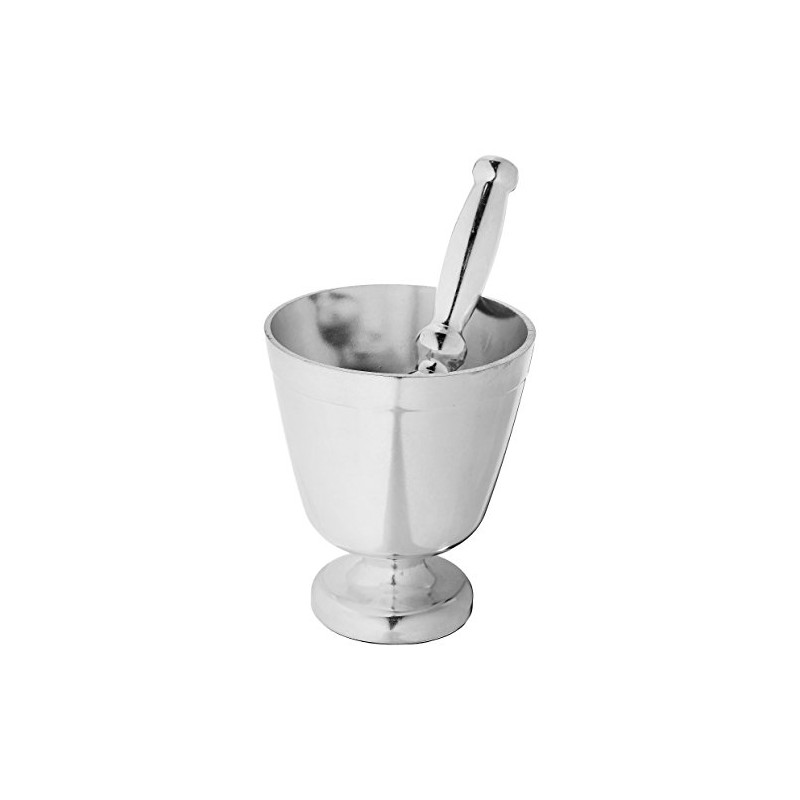 Uniware Heavy Gauge Aluminum Mortar and Pestle Set with Non-Slip