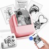 Mini Sticker Printer for Smartphone, Bluetooth Thermal Printer 203DPI Pocket