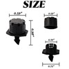 GXXMEI 200PCS Adjustable Irrigation Drippers Sprinklers 1/4 Inch Emitter Dripper