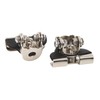 2PCS LED Light Mounting Bracket Steel Rubber Rust Prevention Anti