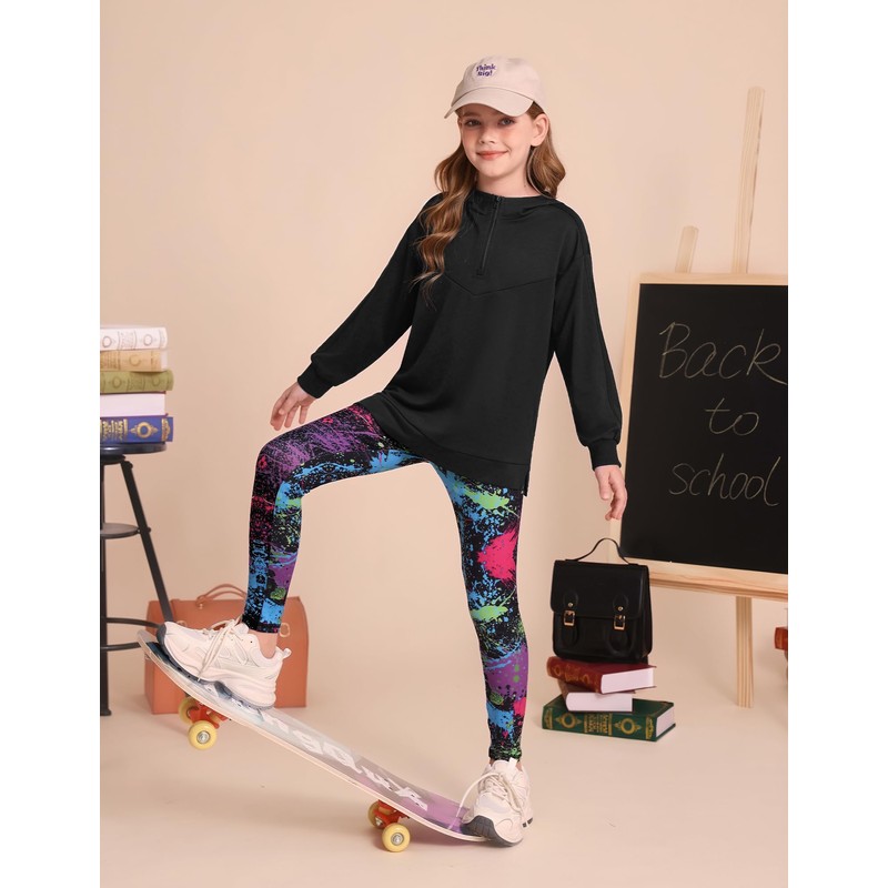 GRACE KARIN Girls Hoodie and Leggings Set Teen Long Sleeve