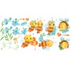 Sunnywall Wall Sticker Bee Honey Children's Room Set