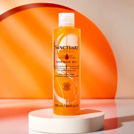 Sanctuary Spa Shower Oil with Natural Oils, Vegan and Cruelty Free, 250 ml