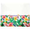 Unique Palm Tropical Luau Plastic Rectangular Table Cover - 54"