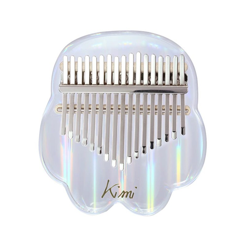 kimi Kalimba 17 Key Thumb Piano Kalimba Transparent Acrylic with