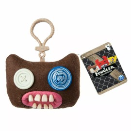 Spin Master FUGGLER Funny Ugly Monster Brown Mr. Buttons Clip BNWT