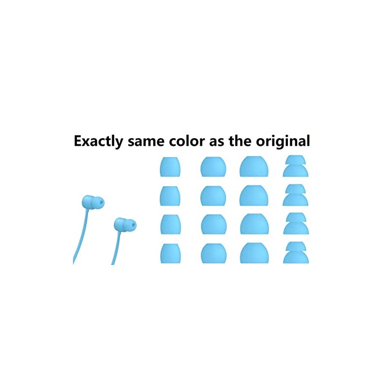 BLLQ Ear Tips Replacement for Beats Flex, Blue Eartips Earbuds