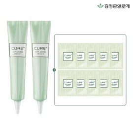 김정문알로에 큐어 안티에이징크림s 튜브 키트 총80g(튜브2개+파우치10개... Kim Jeong Moon Aloe Cure Anti-Aging Creams Tube Kit Total 80g (2 Tubes + 10 Pouches)