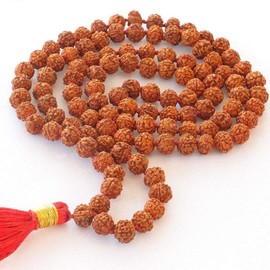 HealthAndYoga(TM) Rudraksh Mala - 8-9 Millimeter
