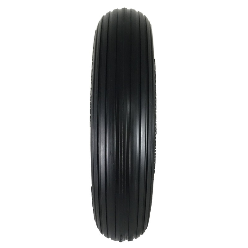 Universal Fit, Flat Free Wheelbarrow Tire and Wheel Assembly with