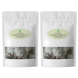 Chicory and Gardenia Tea 25 Tea Bags per Pack-a Natural Blend of Eight Herbal Ingredients 125g per Pack Beverage Organic - Specification: Pack of 2