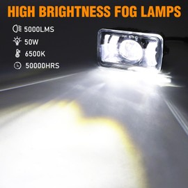 MIRUNNY Upgrade LED Fog Lights for F150 Ford DRL Daytime Running Light Assembly Kit for 2015 2016 2017 2018 2019 2020 F150 Ford (1 Pair)