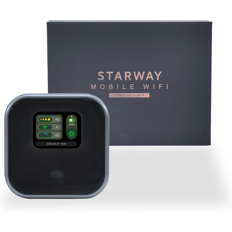 Pocket WiFi Mobile Router, SIM Free, 10 GB, 365 Days,