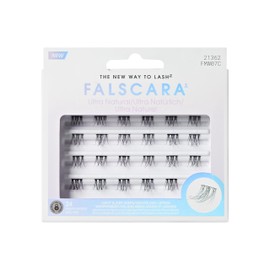 FALSCARA Ultra Natural False Eyelashes, Eyelash Extension Set, Lightweight & Natural Ultra Natural Volume Eyelash Clusters, 8 mm - 10 mm - 14 mm, Waterproof, 36 Eyelash Clusters