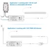 Litever 50W Dimmable LED Driver, 120VAC to 12VDC 4.17A Dimming