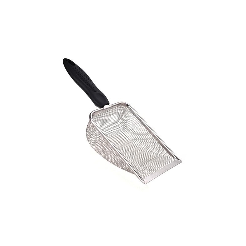 SunGrow Plastic Scoop for Cats, Second Scooper, Black (10.8" x