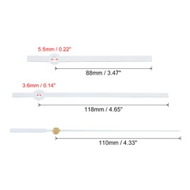 PATIKIL Replacement Clock Hands Kit, 10 Set Replacement Clock Hands Kits Clock Mechanism Movement Aluminum Wall Clock Hands Parts Replacement for Wall Clock Repair DIY, White, A07