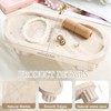 GlikCeil Natural Travertine Oval Tray with Legs 10 Inches Marble