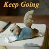 Gemmia Miniature Fairy Garden Reading Squirrel Figurines- Love Reading Squirrel