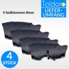 Toldoro Super Sharky Rope Clamp 8 mm Pack of 4