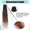 T1 30 27 Goddess Locs Crochet Hair Brown Blonde Ombre