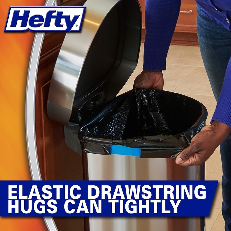 Hefty Ultra Strong Blackout Trash Bags (Clean Burst, Tall Kitchen