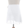 Lovdaswi Women Chiffon Wrap Ballet Dance Skirt White