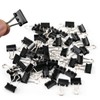 Ykimok 48Pcs Mini Binder Clips, 0.5 inch(13mm), Paper Clamps Micro
