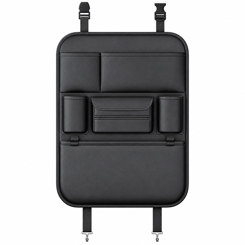 6-Pocket Car Seat Back Organizer for Travel Storage – Waterproof
