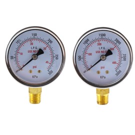 SÜA - Low and High Pressure Gauges for Propane Regulator - 2.5 inches (Pair)