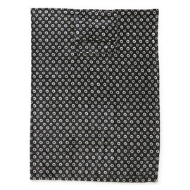 Vera Bradley Women's Fleece Plush Travel Blanket, Mini Flower Dot Black