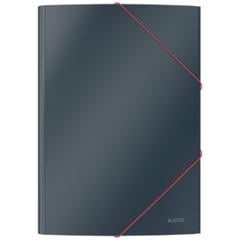 Leitz A4 3- Flap Folder, 150 Sheet Capacity, Cosy Range, Velvet Grey, 30020089