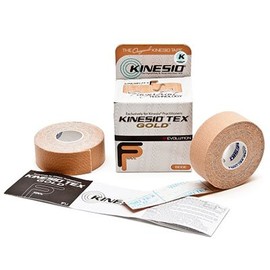 Kinesio Kinesio Tape, Tex Gold Fp, 1" X 5.5 Yds, Beige, 6 Pkg of 2 Rolls