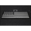 American Flag Patch Black White 5 inch - 5x2 inch