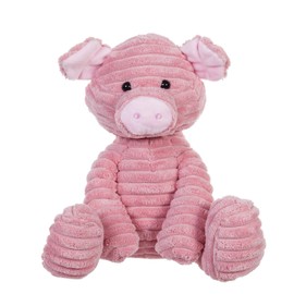 Apricot Lamb Plush Toys Corduroy Pig Stuffed Animal Soft Cuddly Perfect for Child (Corduroy Pig, 8.5 Inches)