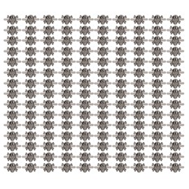 150 Pcs Skull Rivets Fashionable Gothic Style Beautiful Skull Stud Accessories for DIY Shoes Clothing Bags Silver Black