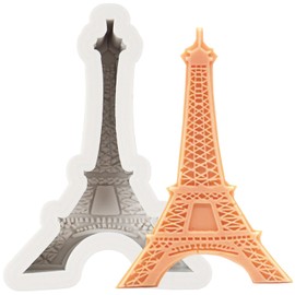 CANYANGMOLD París Torre Eiffel Moldes de silicona para decoración de pasteles, cupcakes, pasta de goma de polímero