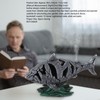 Shark Sculpture Hollowed Waterproof Resin Durable 7.3in Long 4.5in Wide