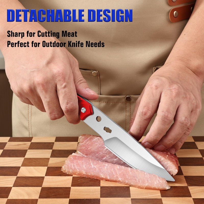 GladJoJoY Heavy Duty Poultry Shears – Effortless Chicken Cutting, Bone