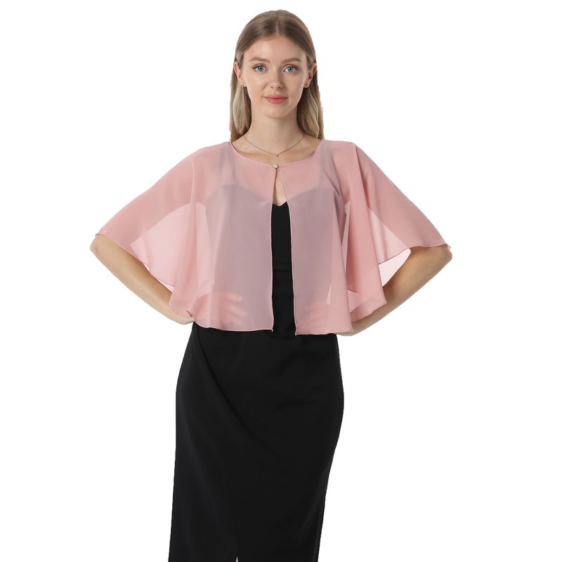 Chiffon Capelet Soft capes Shawls and Wraps for Evening Dress